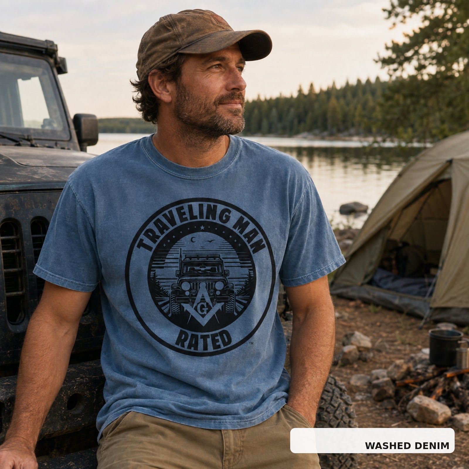 Traveling Man Logo T